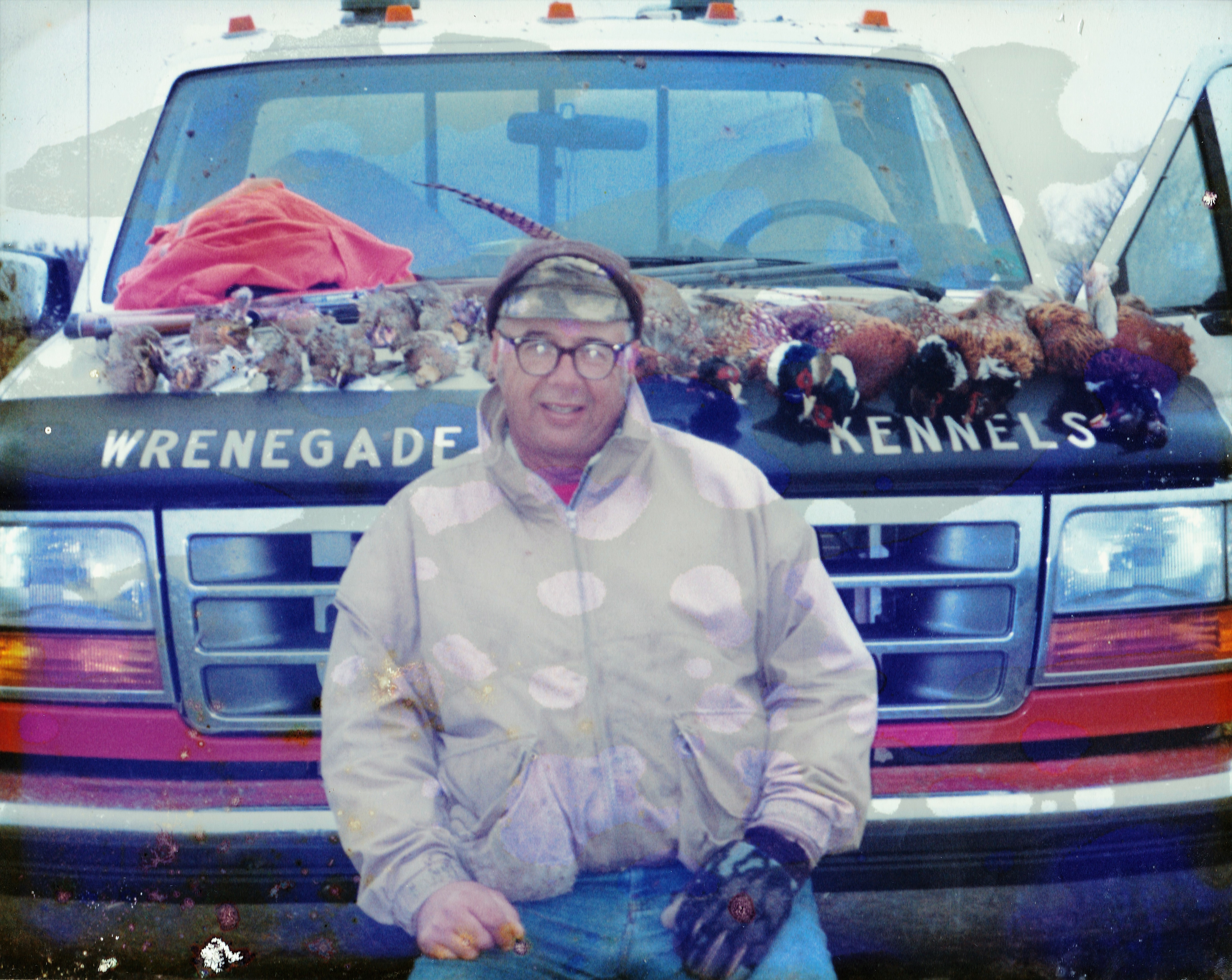 Bob with pheasants and quails